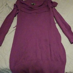 Purple Sweater Dress, Juniors Medium